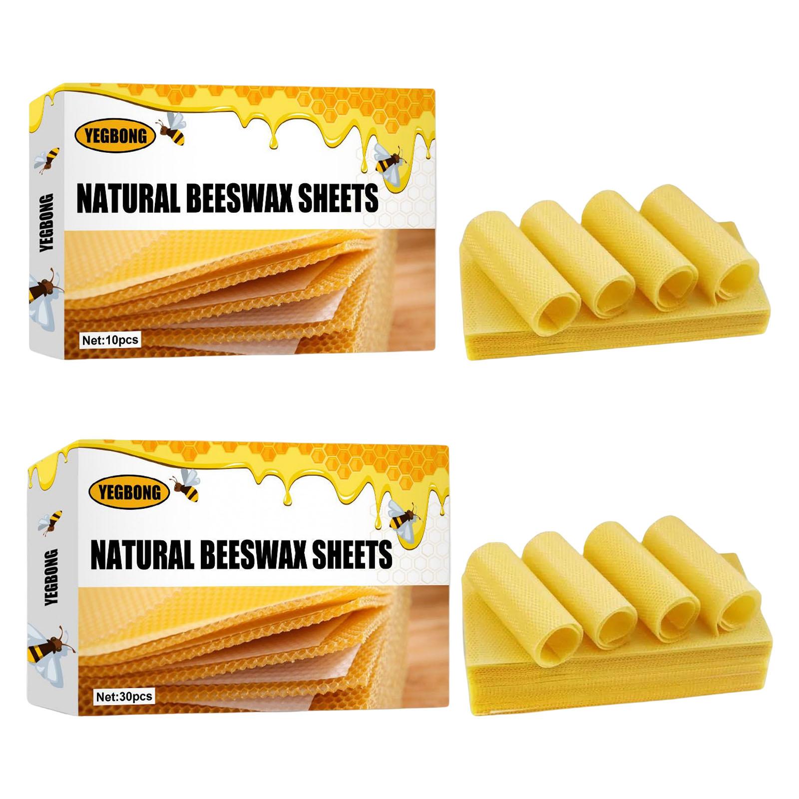 Candle Making Wax - แผ่นขี้ผึ้ง, แผ่นฐานสำหรับเลี้ยงผึ้ง, ชุดทำเทียนขี้ผึ้ง, แผ่นรังผึ้งขี้ผึ้งธรรมชาติสำหรับรังผึ้ง