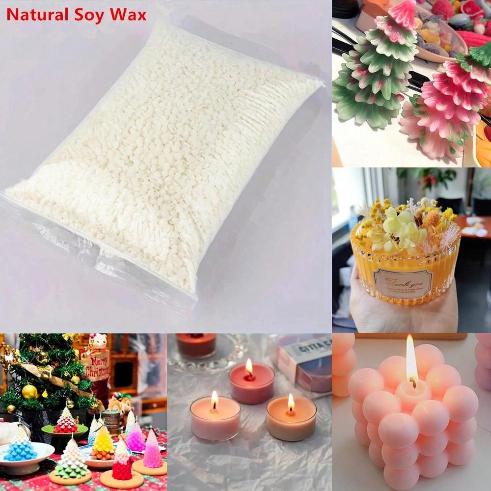 Candle Making Wax - ขี้ผึ้งถั่วเหลืองบริสุทธิ์100กรัม/500กรัม/200กรัมขี้ผึ้งพาราฟินบริสุทธิ์ขี้ผึ้งก่อนถั่วเหลืองแกนขี้ผึ้งพาราฟินบริสุทธิ์งานประดิษฐ์ทำมือ