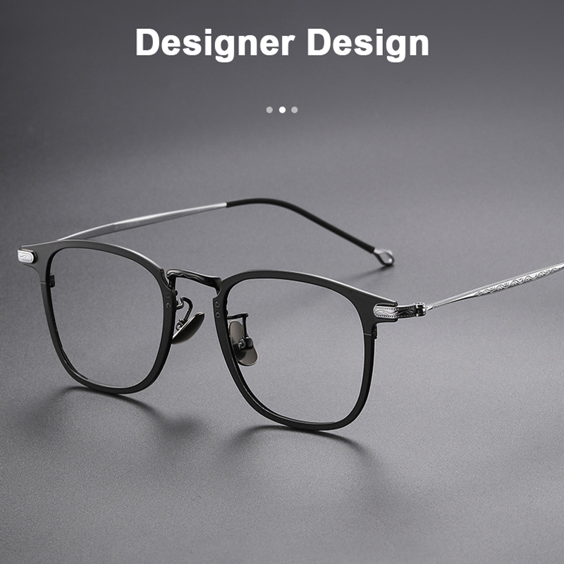 แว่นตากรอบไทเทเนียมบริสุทธิ์น้ - Art Craft Glasses บทวิจารณ์และราคา