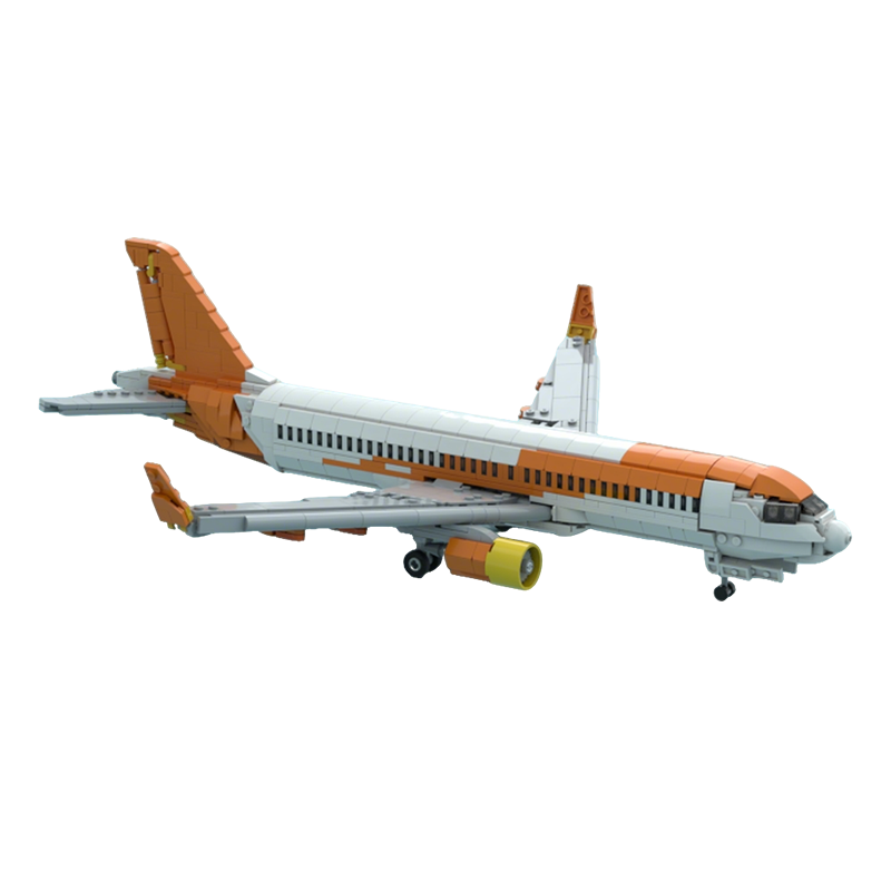 1100 ชิ้น MOC Easy Jet Airbuss - Art Craft Ideas Easy บทวิจารณ์และราคา