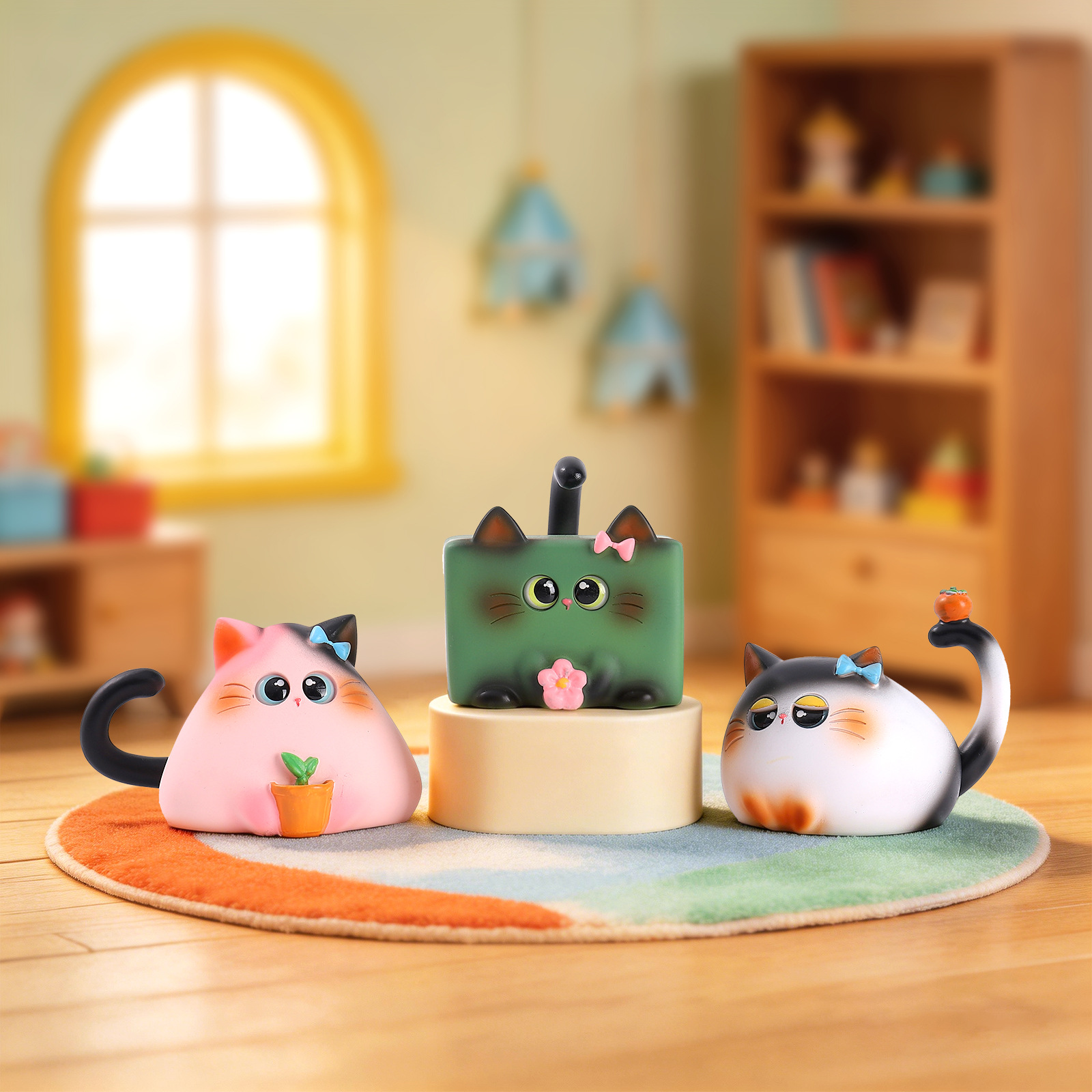 ฟิกเกอร์แมวแบบสุ่ม  งานเรซิ่น  - Art Craft Room บทวิจารณ์และราคา