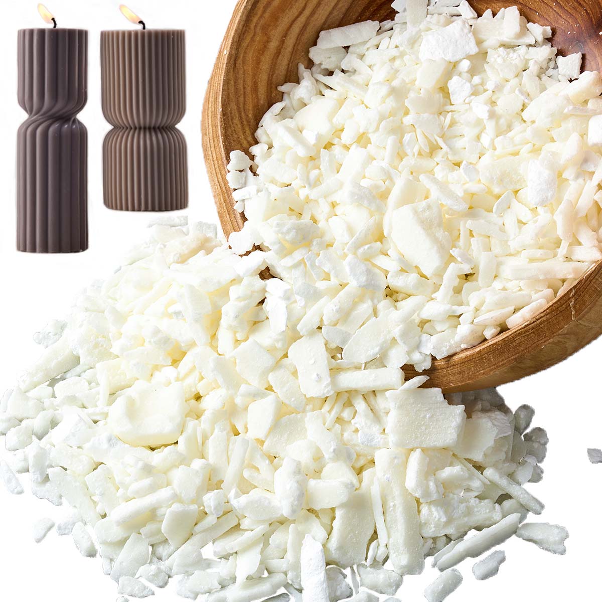 1 ปอนด์ขี้ผึ้งถั่วเหลืองสีขาวบ - Candle Making Wax บทวิจารณ์และราคา