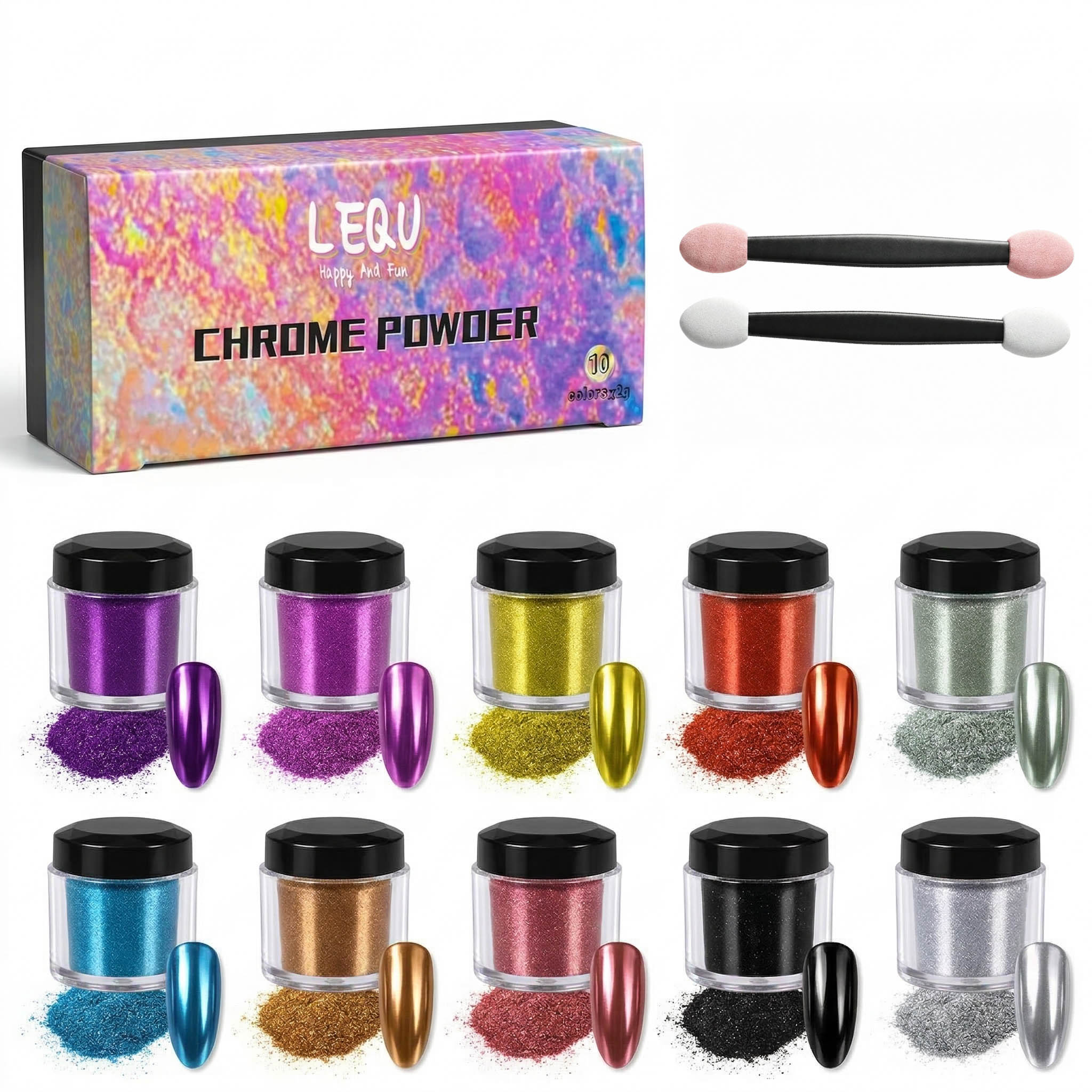 ผงมิคา DIY 10 สี ผงกระจกวิเศษ  - Art Craft Mirror บทวิจารณ์และราคา