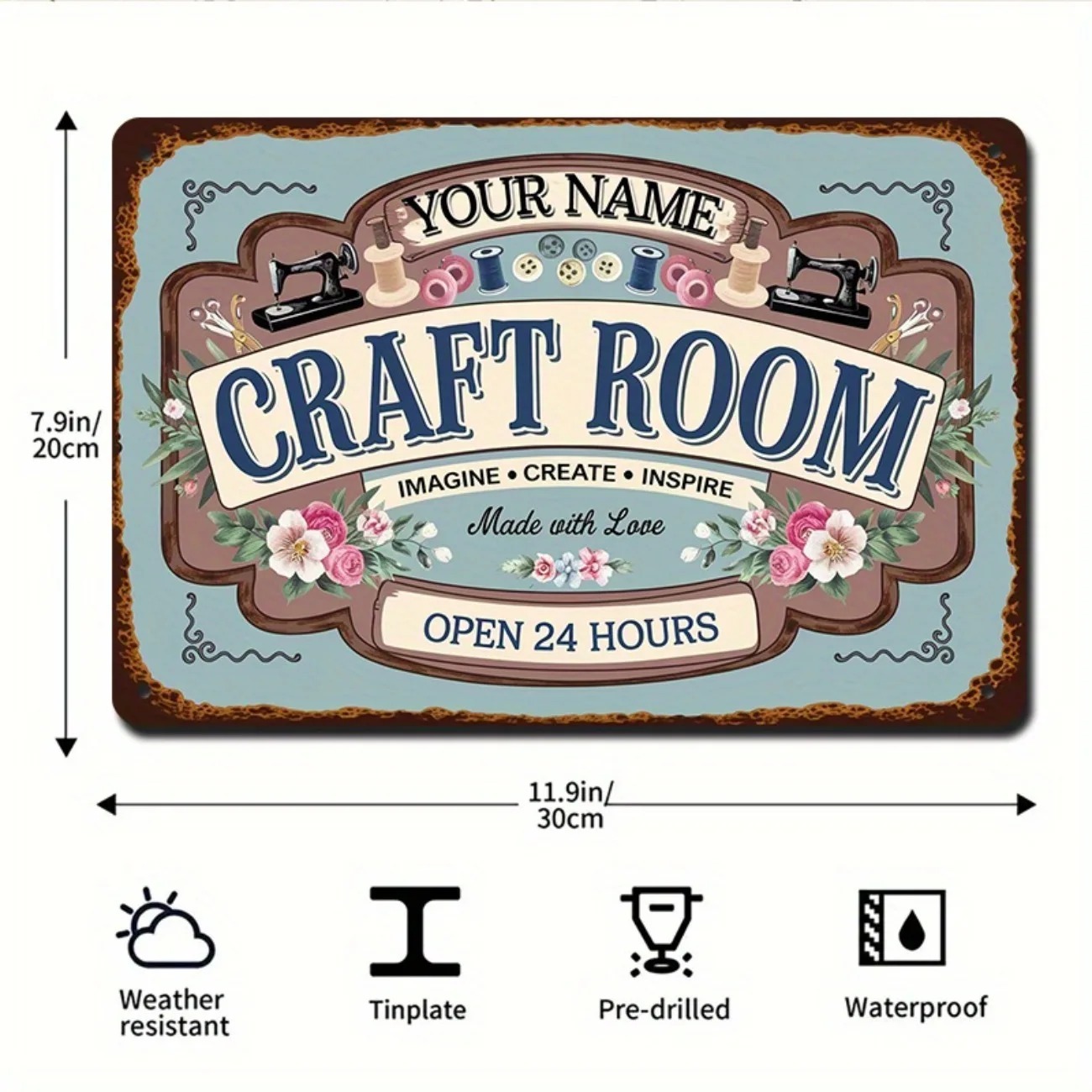 ป้ายห้องงานฝีมือโลหะแบบกำหนดเอ - Art Craft Room บทวิจารณ์และราคา