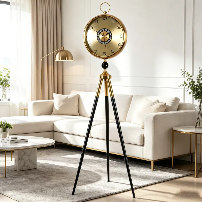 นาฬิกาตั้งพื้นขาตั้งสามขาสีดำท - Art Craft Room บทวิจารณ์และราคา
