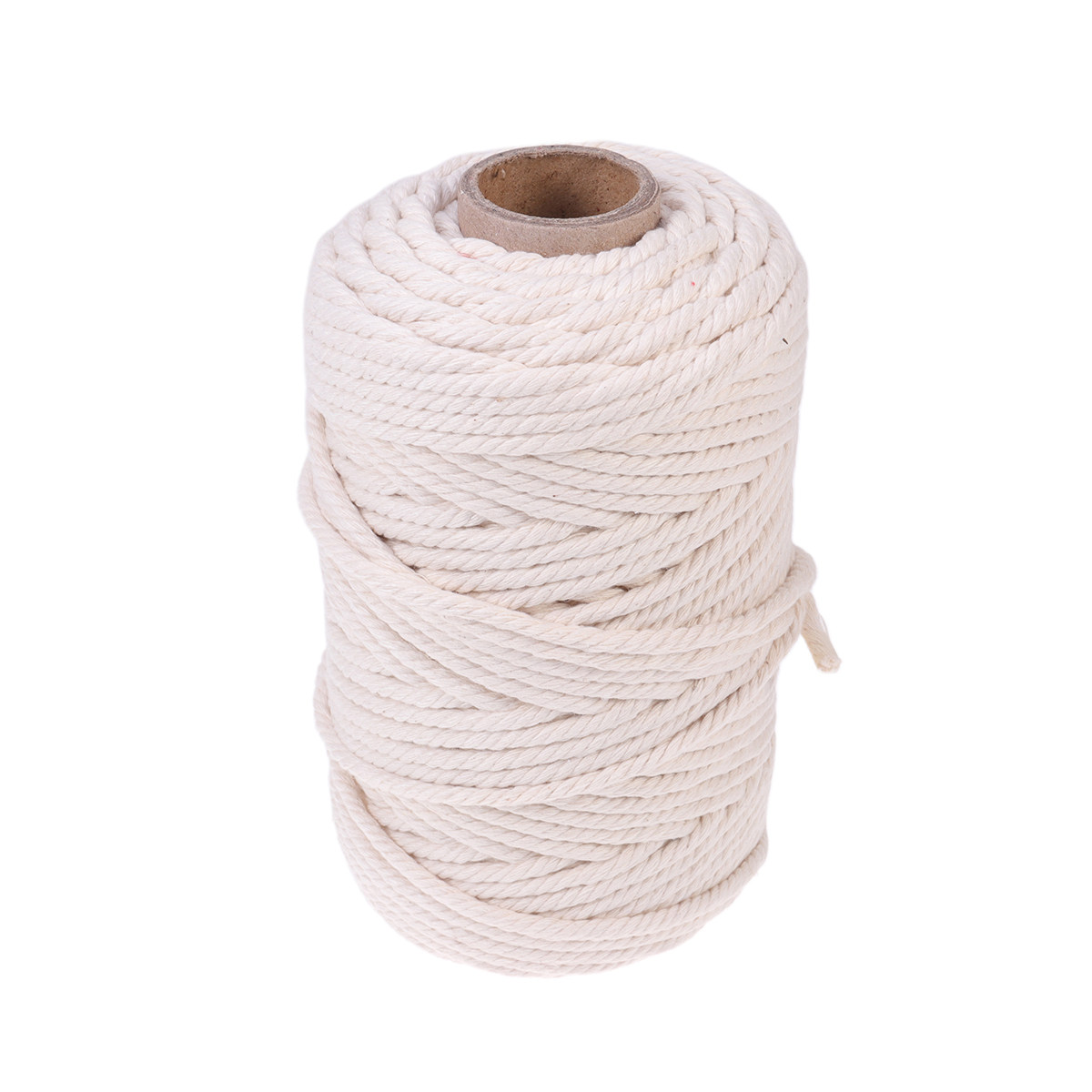 เชือกฝ้ายธรรมชาติ 100 เมตร ขนา - Macrame Cord Cotton บทวิจารณ์และราคา