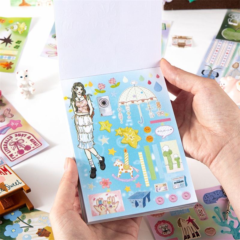 TIANZI สมุดสติกเกอร์ไดคัทลายกา - Art Craft Book บทวิจารณ์และราคา