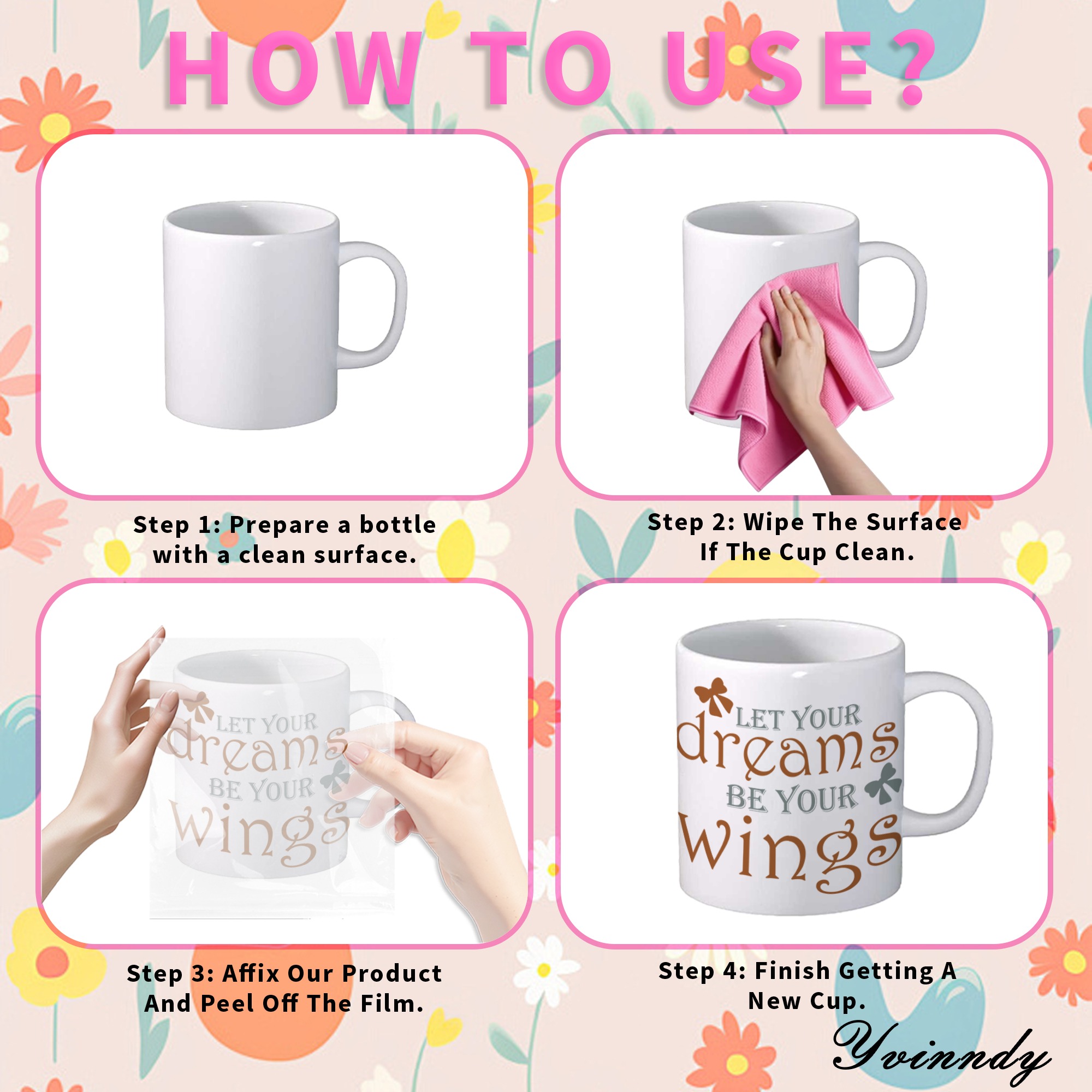 สติกเกอร์ UV DTF คำคมสร้างแรงบ - Art Craft Quotes บทวิจารณ์และราคา