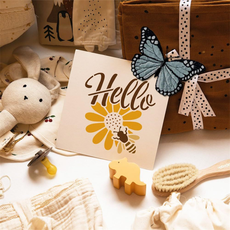 ชุดลายฉลุรูปผึ้งน้ำผึ้ง 9 ชิ้น - Art Craft Quotes บทวิจารณ์และราคา